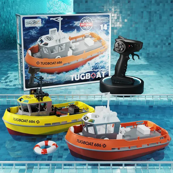 Remote Control RC Tugboat Model 1/72 Scale - Image 4