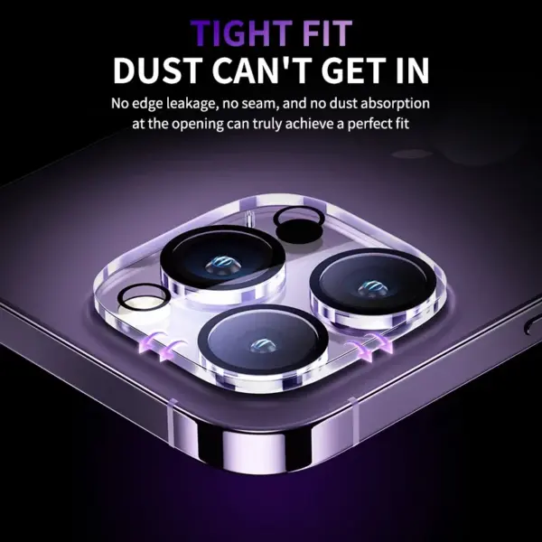 4-Piece Camera Lens Protector Set for iPhone Models - Image 4