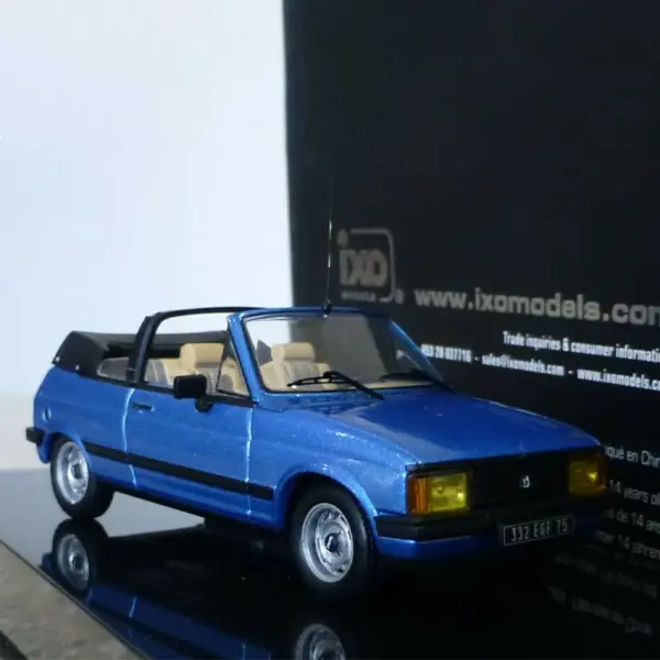 1:43 Scale Talbot Samba Cabriolet 1983 Alloy Car Model - Image 2