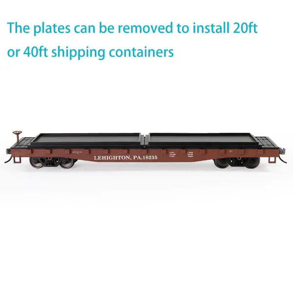 Evemodel HO Scale 52ft Flat Car C8741 - Image 17