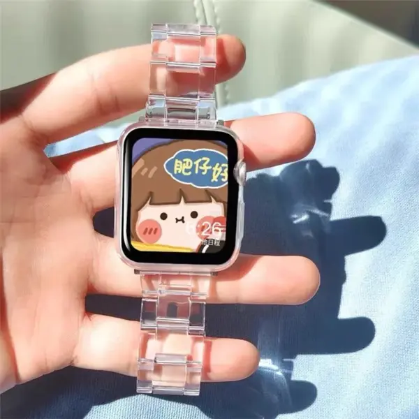 Transparent Resin Strap for Apple Watch 38-49mm - Image 5