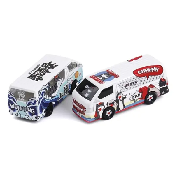 1/64 Scale Alloy 2010 Hiace MPV Model Van - Image 2