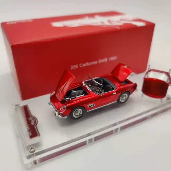 TIME MICRO 1:64 Vintage Red Convertible Model - Image 2