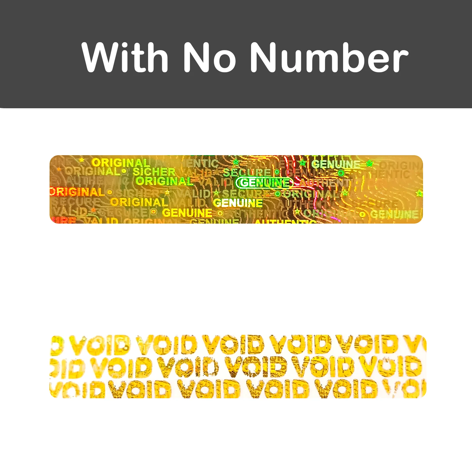 Gold Holographic Tamper-Proof Warranty Labels 7 Gold Holographic Tamper-Proof Warranty Labels - Image 7