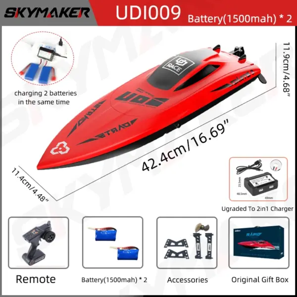 UDiRC UDI009 RC Boat High Speed 35Km/H - Image 7