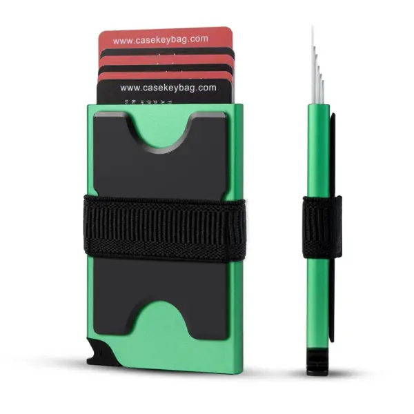 Minimalist RFID Blocking Metal Popup Wallet - Image 11