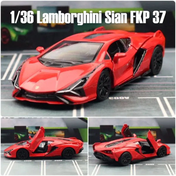 1/36 Lamborghini Sian FKP 37 Diecast Model for Collectors - Image 9
