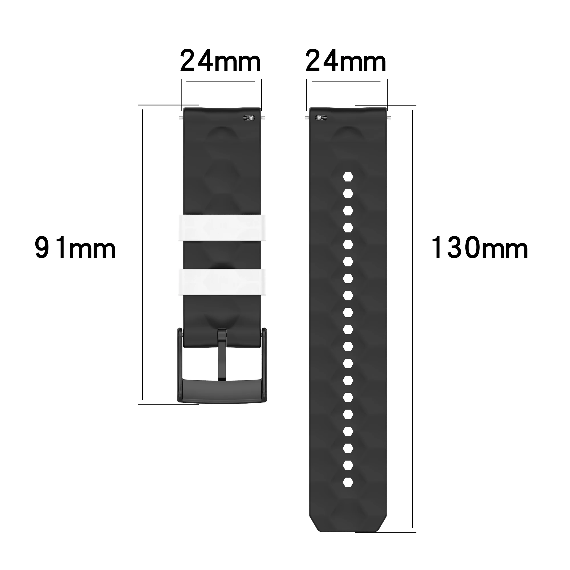 24mm Silicone Strap for Suunto Watches 3 24mm Silicone Strap for Suunto Watches - Image 3