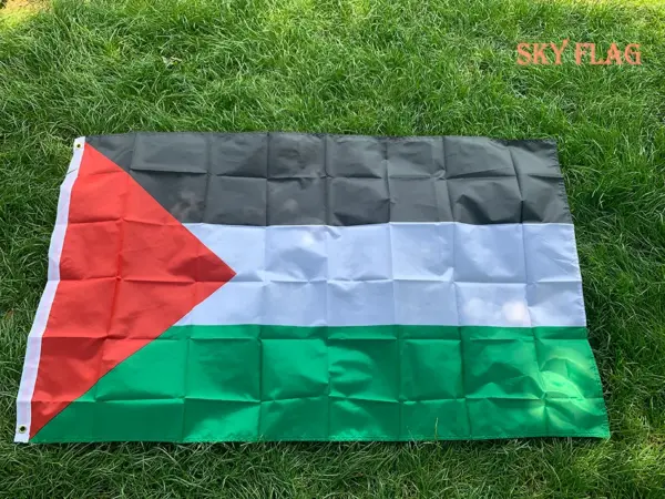Large Palestine Flag 150x90cm Polyester Banner - Image 2