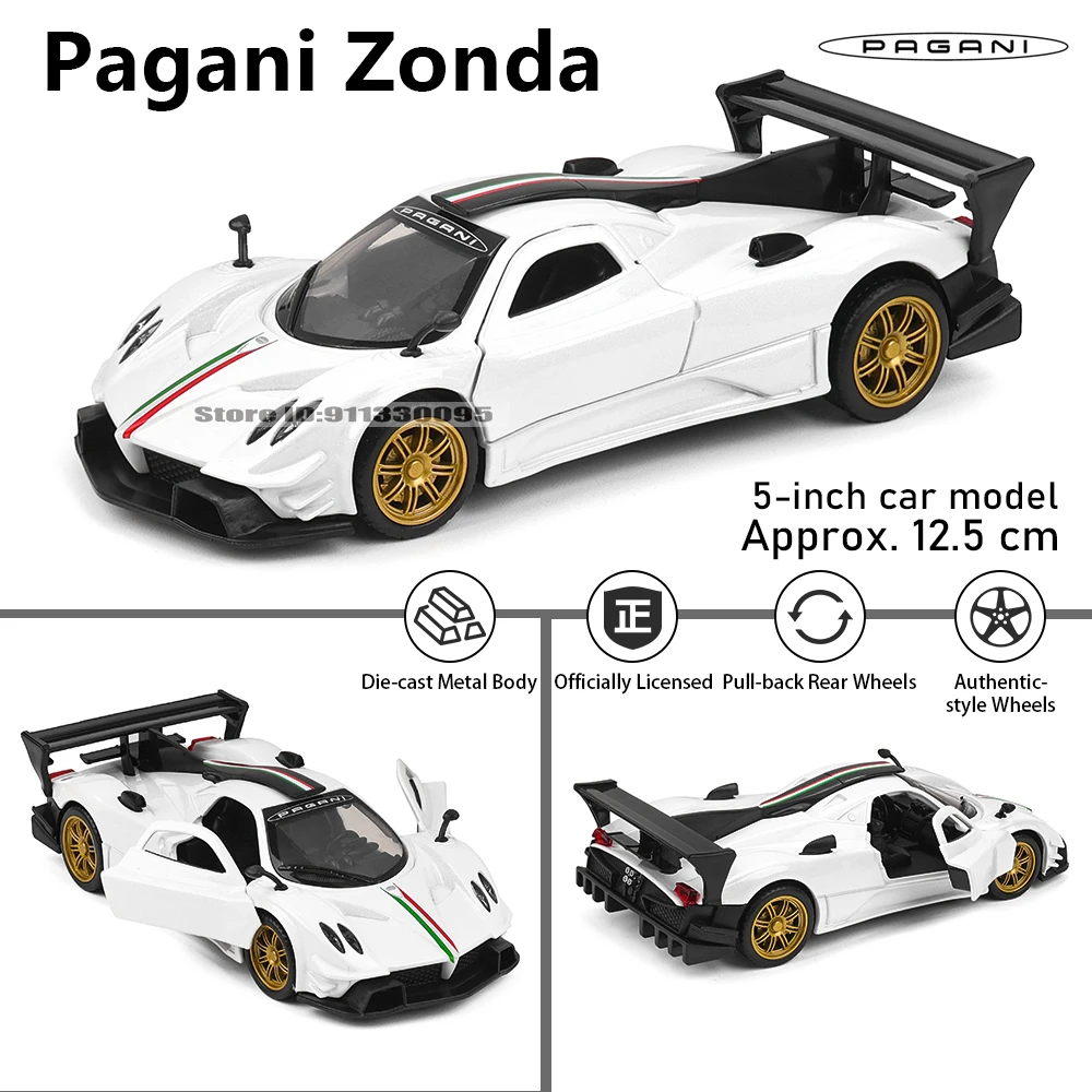 MSZ 5-inch Pagani Zonda Alloy Car Model 12 MSZ 5-inch Pagani Zonda Alloy Car Model - Image 12