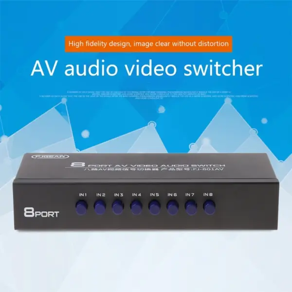 8-Port AV Audio Video Switcher Selector - Image 3