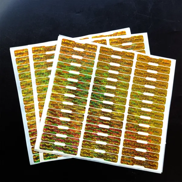 Bone Shape Holographic Sticker Labels 250pcs - Image 6