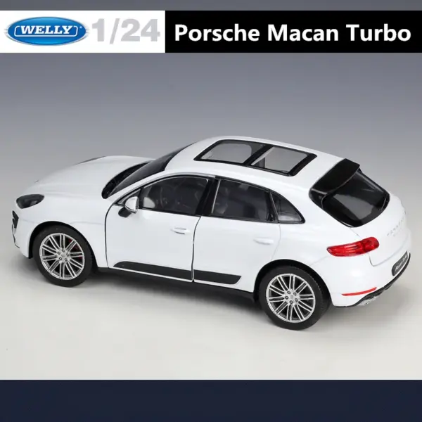 1:24 Porsche Macan Turbo Diecast Model Car - Image 6