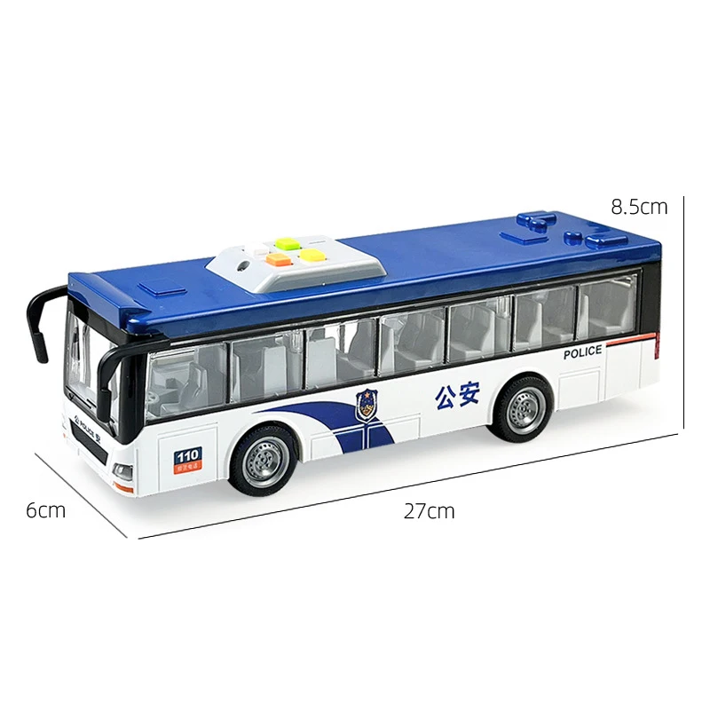 Large Die-Cast Articulated Bus Model for Kids 7 Large Die-Cast Articulated Bus Model for Kids - Image 7