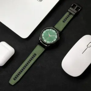 22mm Leather & Silicone Band for Samsung Galaxy Watch 6/5 23 Sc1ca4516136c4c9da733ed5a3c937e07H