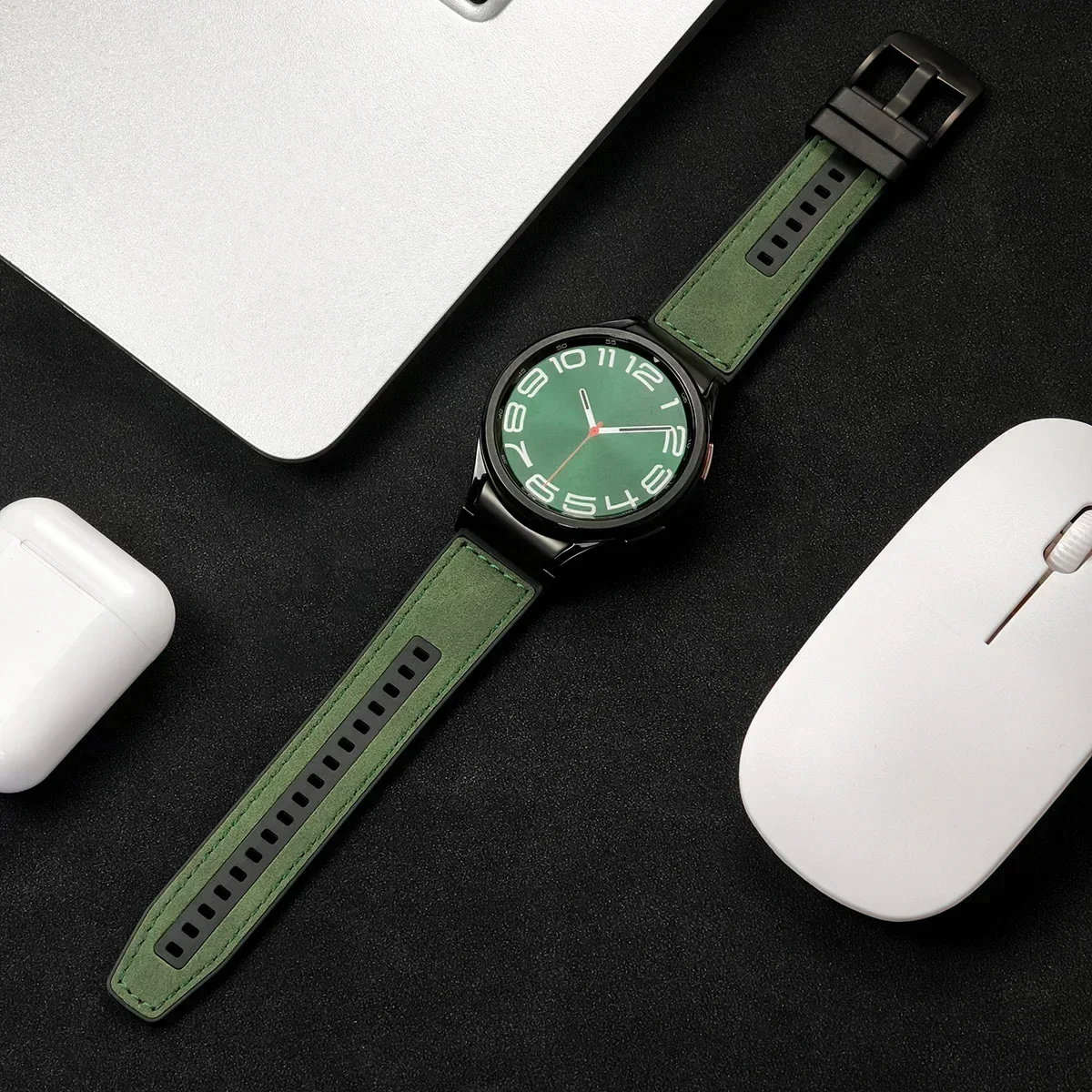 22mm Leather & Silicone Band for Samsung Galaxy Watch 6/5 9 22mm Leather & Silicone Band for Samsung Galaxy Watch 6/5 - Image 9