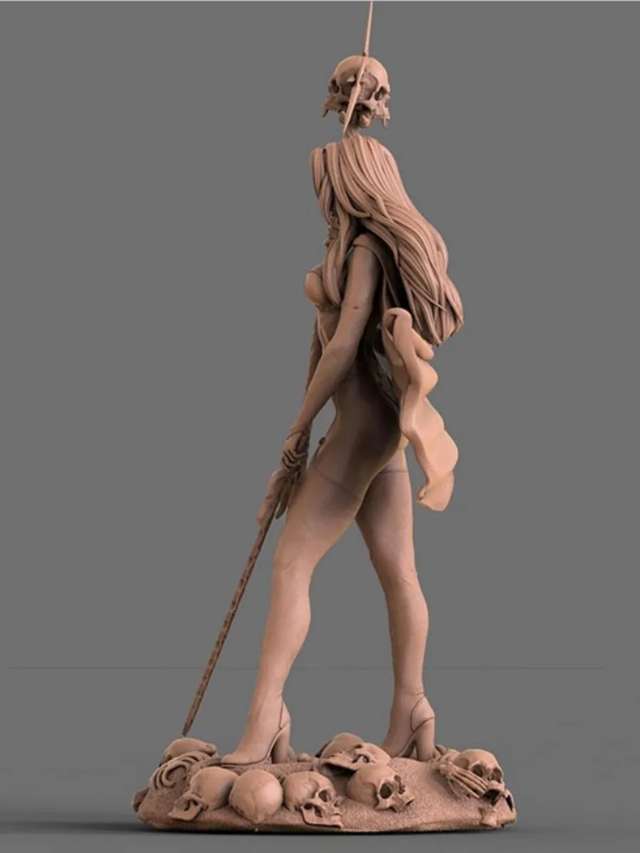 Lady Death 1/24 Resin Miniature Model Kit 4 Lady Death 1/24 Resin Miniature Model Kit - Image 4