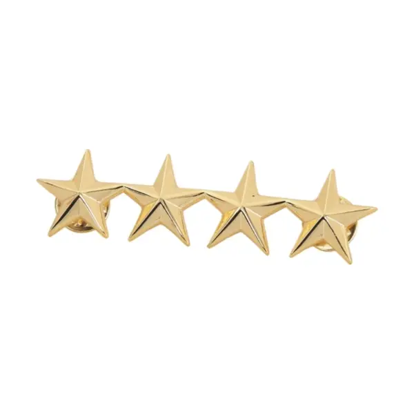 Chinese Style Metal Five-Pointed Star Badge Set - Image 9