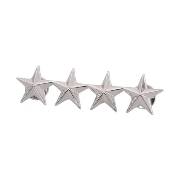 Chinese Style Metal Five-Pointed Star Badge Set - Image 19