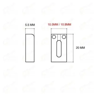 Electric Guitar Bridge Saddles Set 10.5MM/10.8MM 41 Sc2dc8487feb9483daf615185dfc5554fy