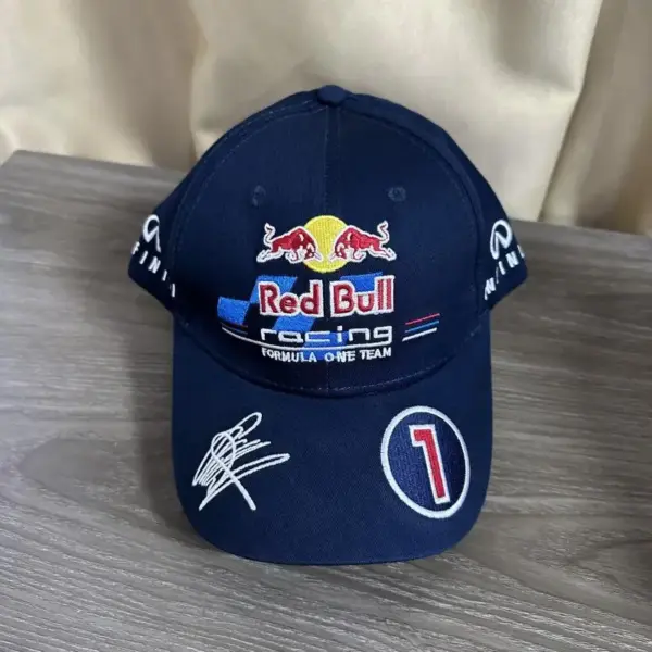 Red Bull Embroidered Baseball Cap F1 Model - Image 5