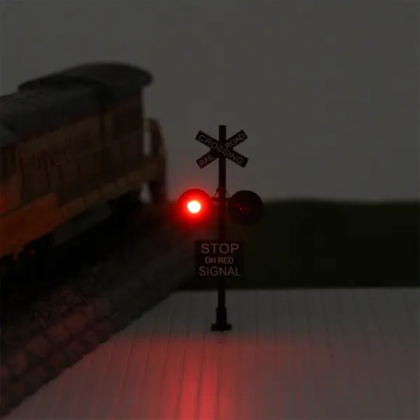 HO Scale Railroad Crossing Signal JTD877R - Image 5
