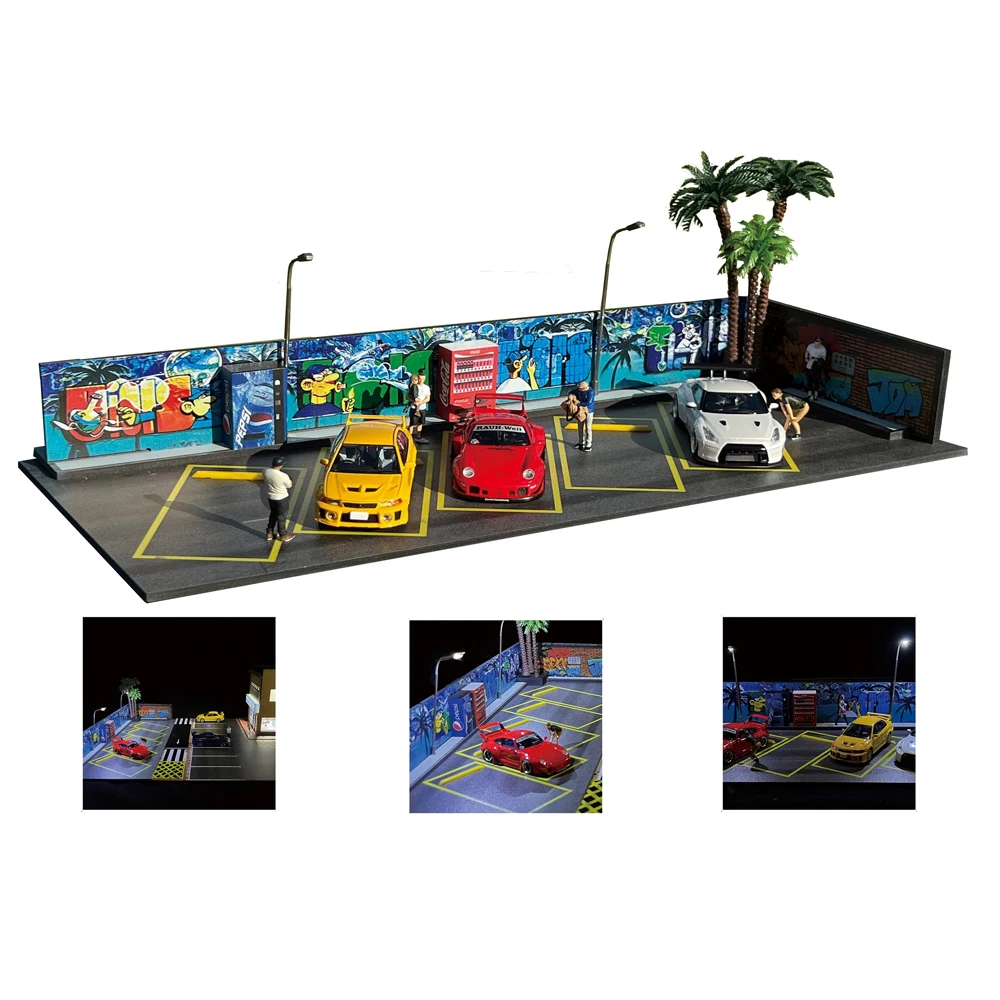 1:64 Scale LED Car Garage Diorama Model 20 1:64 Scale LED Car Garage Diorama Model - Image 20