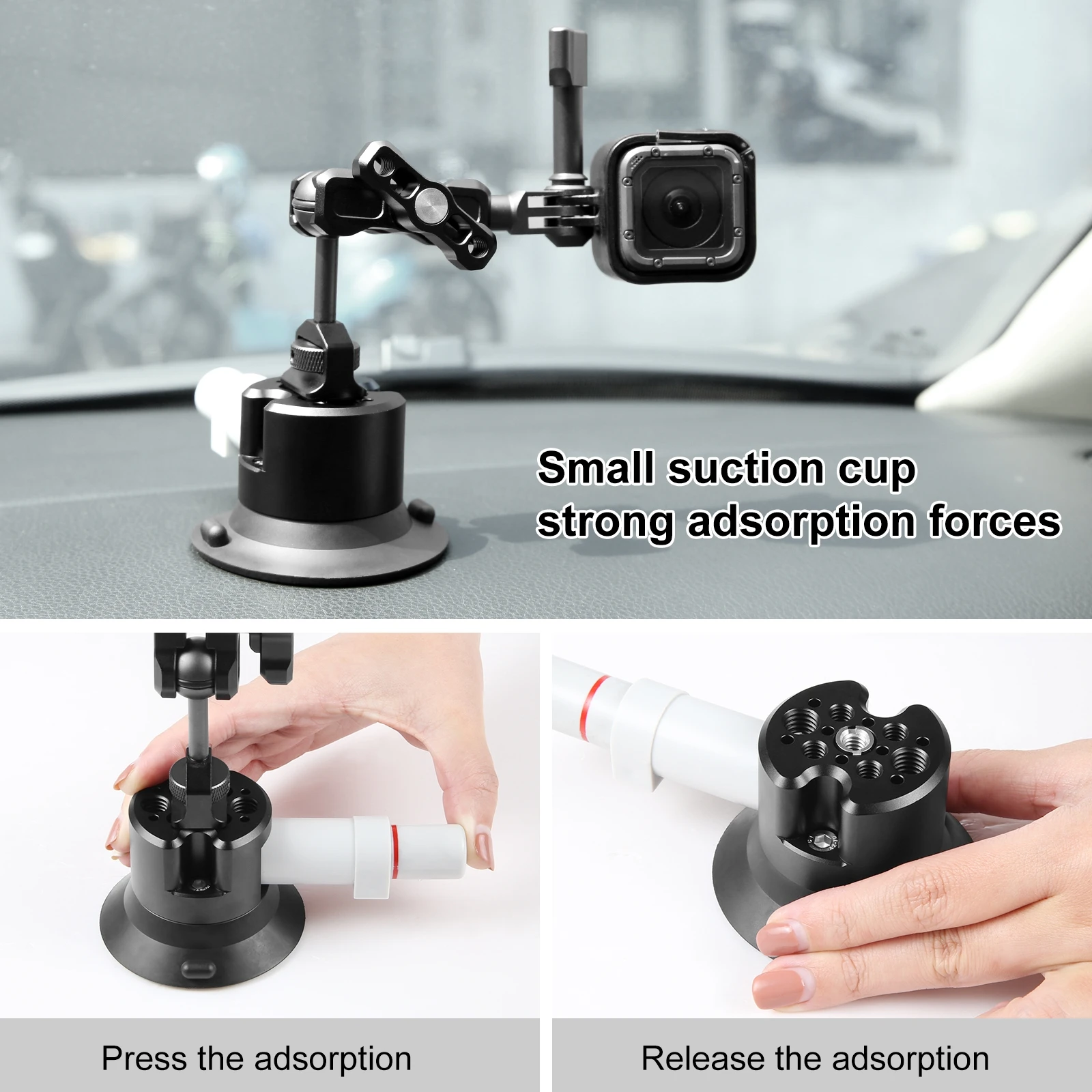 3 Inch Suction Cup Mount for GoPro DJI Insta360 5 3 Inch Suction Cup Mount for GoPro DJI Insta360 - Image 5
