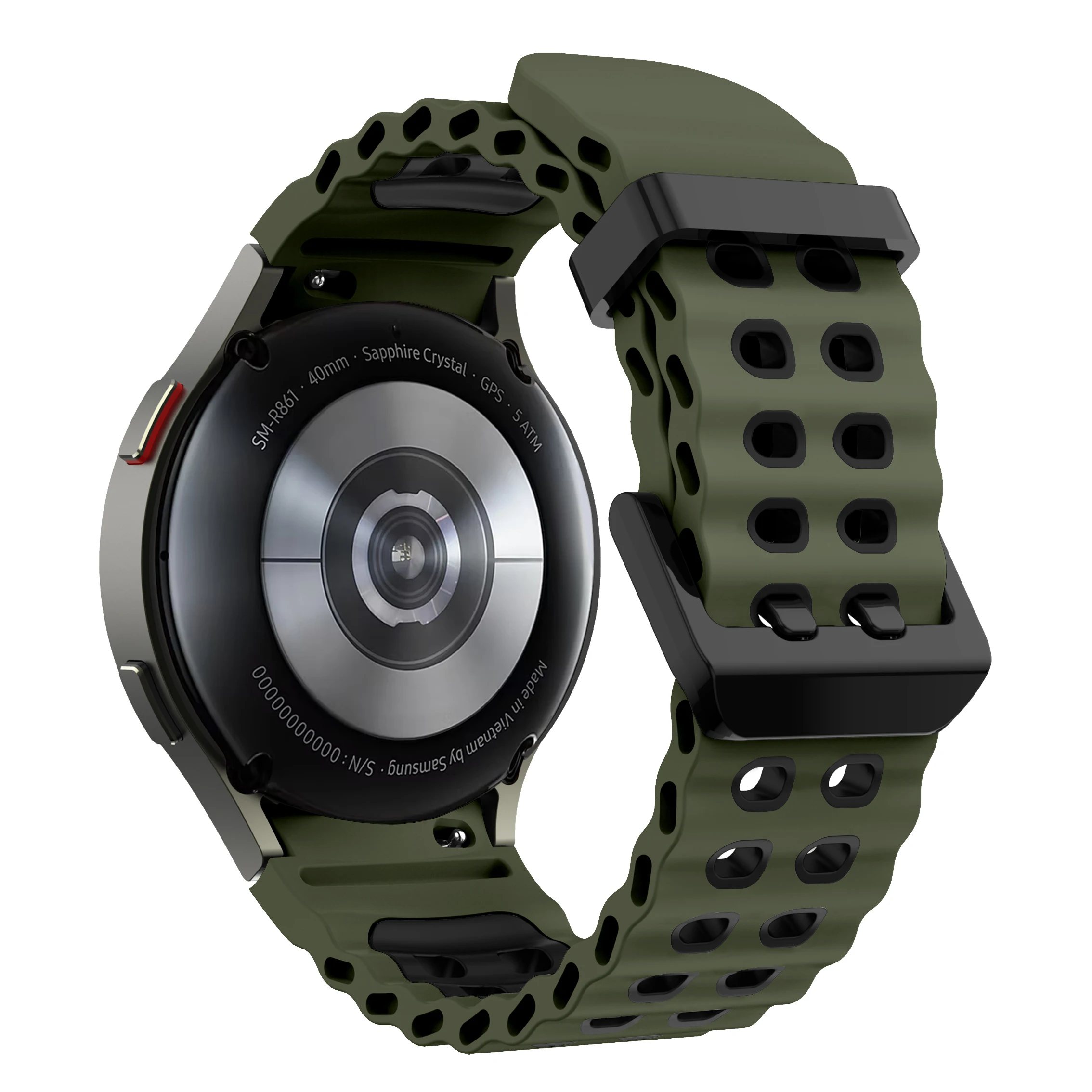 Two-Tone Silicone Strap for Samsung Galaxy Watch 7 Two-Tone Silicone Strap for Samsung Galaxy Watch - Image 7