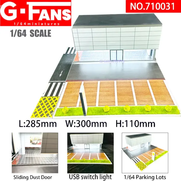 1/64 Scale Car Garage Diorama Display Model - Image 10