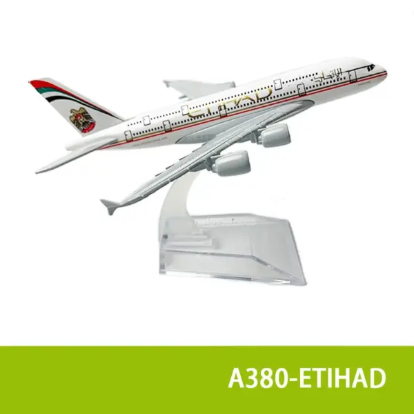 Diecast Airbus A380 Model on Stand - Image 12