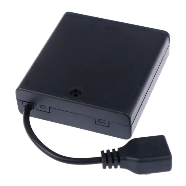 4 Pack AA USB Battery Box for LED Lights - Image 2