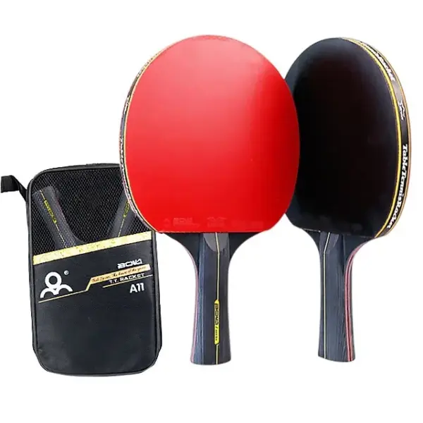 Professional Table Tennis Racket Set with Case - Image 8