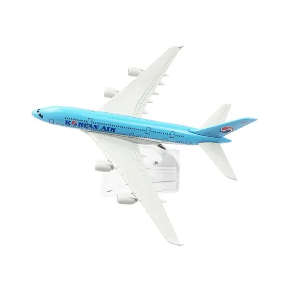 Diecast Airbus A380 Model on Stand - Image 5