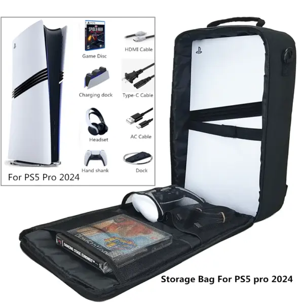BUBM Portable Case for PS5 Pro/Slim Console - Image 5