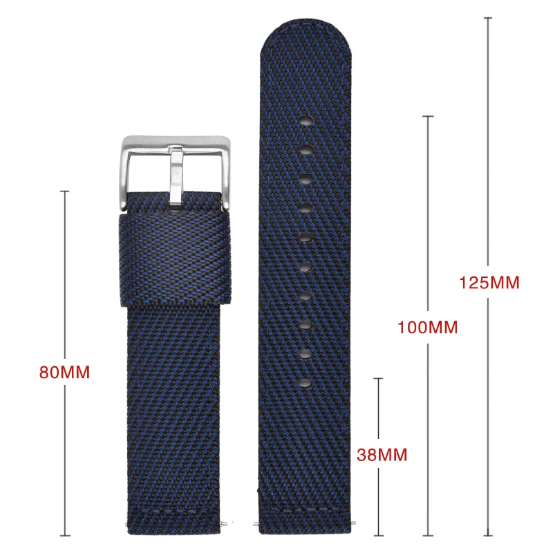 24mm Nylon Watch Band for TicWatch Pro 5 3 24mm Nylon Watch Band for TicWatch Pro 5 - Image 3