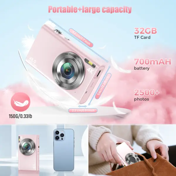 4K Digital Camera with 48MP Resolution for Enthusiasts - Image 2