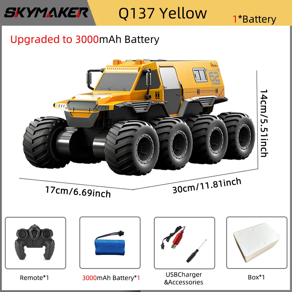 JJRC Q137 8WD Amphibious RC Car 10 JJRC Q137 8WD Amphibious RC Car - Image 10