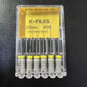 Stainless Steel Dental K-Files 6-Pack 43 Sc800755646d446a1a0382db074332878B