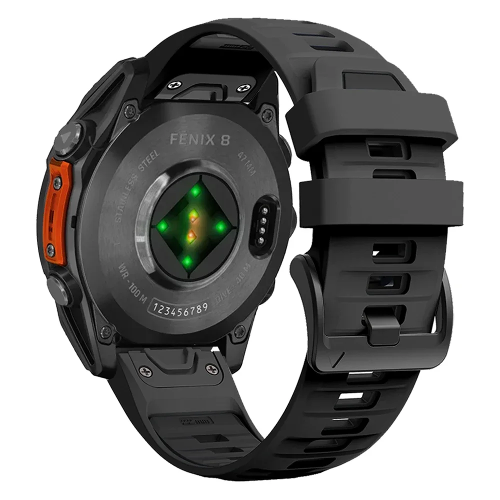 Garmin Fenix 8 Watch Band Silicone Strap 26/22mm 11 Garmin Fenix 8 Watch Band Silicone Strap 26/22mm - Image 11