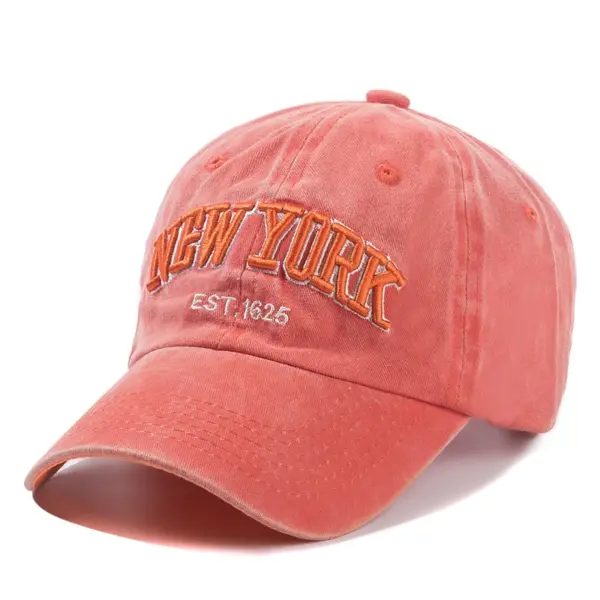 2025 Unisex New York Washed Cotton Cap - Image 10