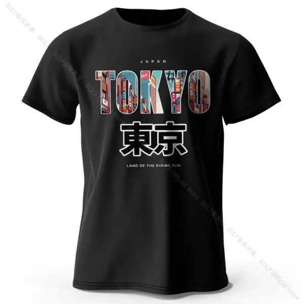 Tokyo Printed Cotton Casual T-Shirt for Men and Women - Image 10
