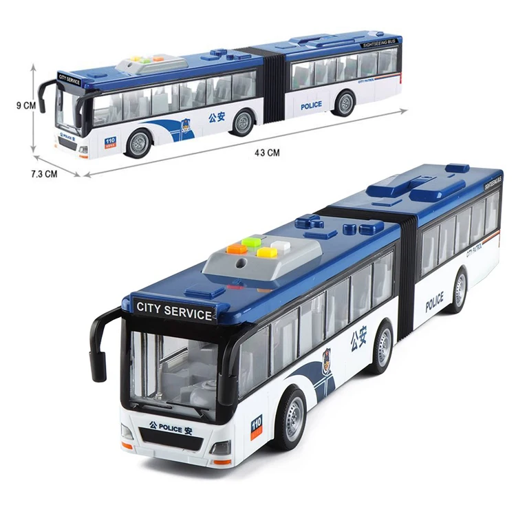Large Die-Cast Articulated Bus Model for Kids 9 Large Die-Cast Articulated Bus Model for Kids - Image 9