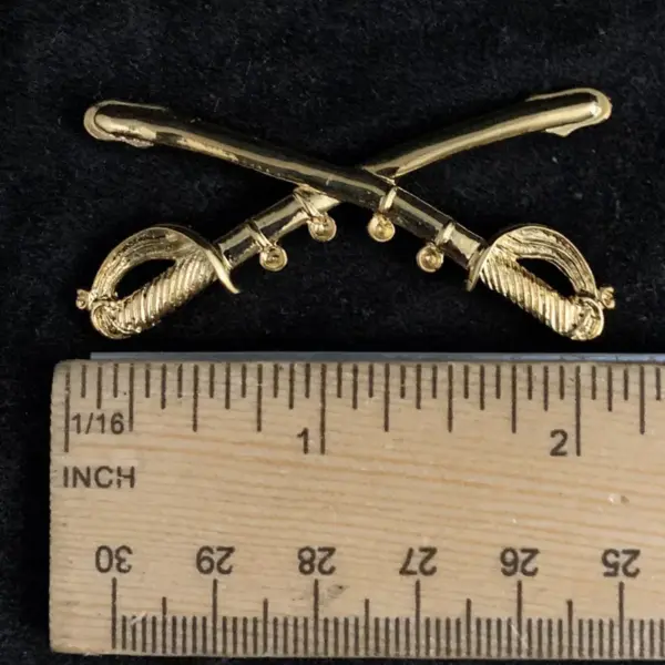 US Army Cavalry Crossed Saber Lapel Pin Set - Image 5
