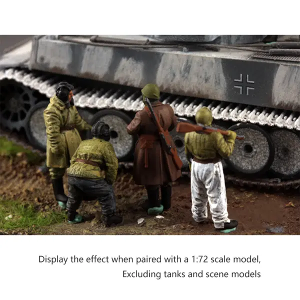 1/72 Soviet Winter Soldier Squad Resin Model Set - Image 5