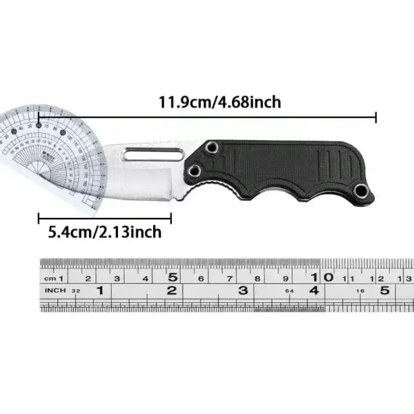 Mini Fixed Blade Knife Keychain G10 Handle - Image 6