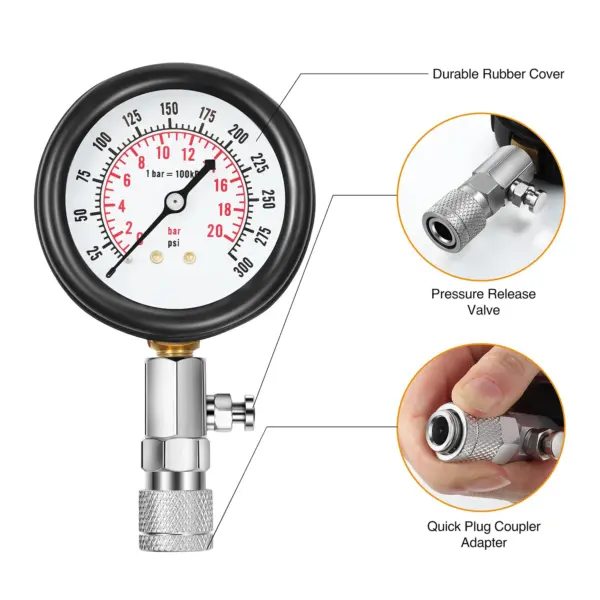 8-Piece Engine Compression Tester Set for Cars - Image 3