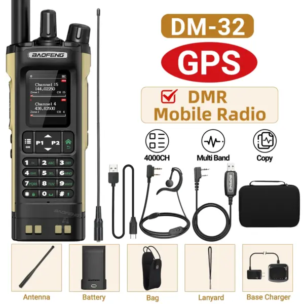 BAOFENG DM-32 DMR Walkie Talkie with GPS - Image 11