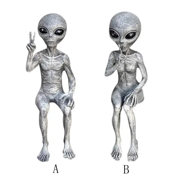 Outer Space Alien Garden Statue Set - Image 8
