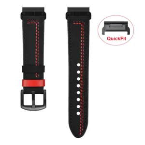 Leather QuickFit Watch Band for Garmin Fenix 10 Sca6dff14c8884122b352a3a8a14286d8X